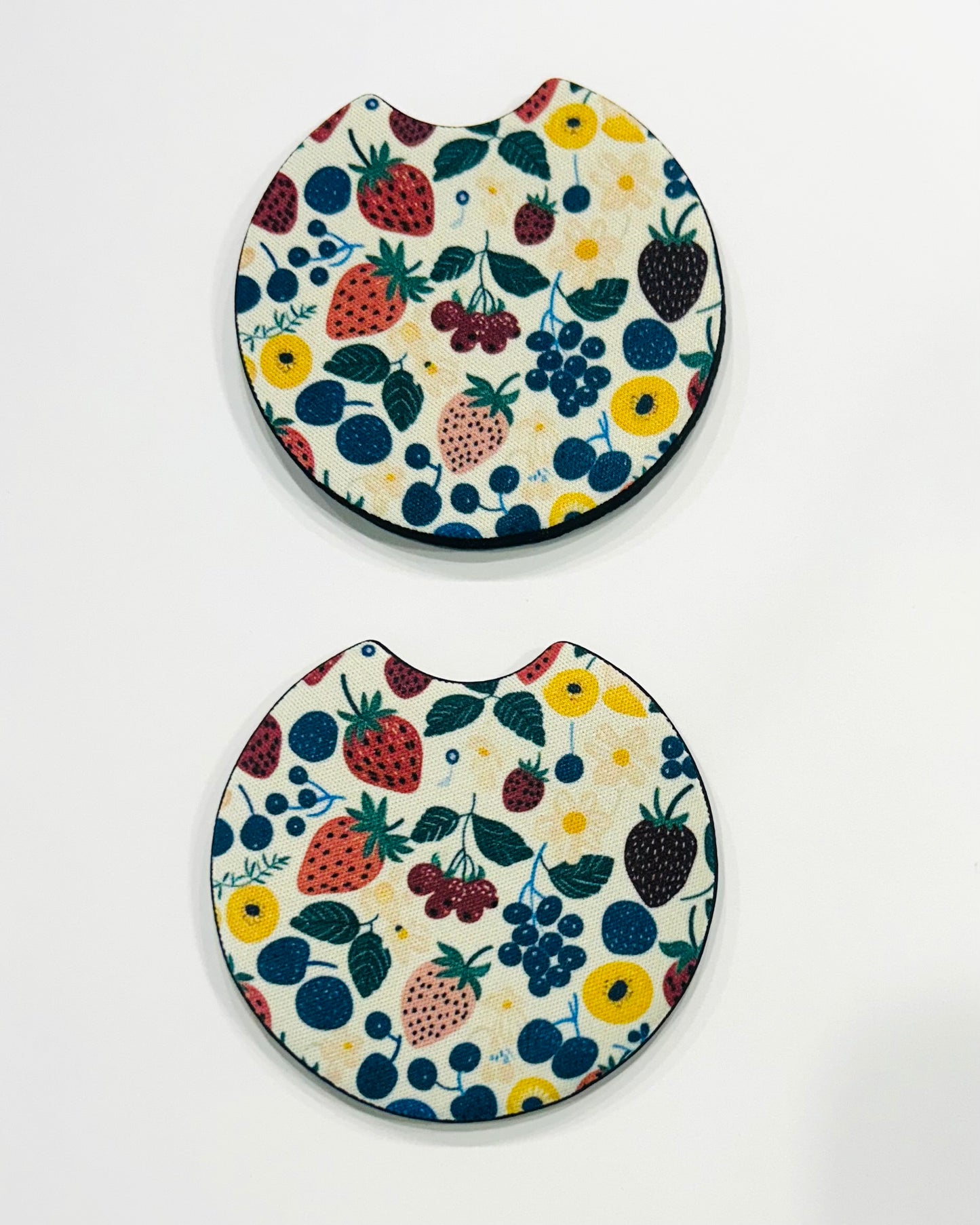 Mixed Fruit Car Coasters