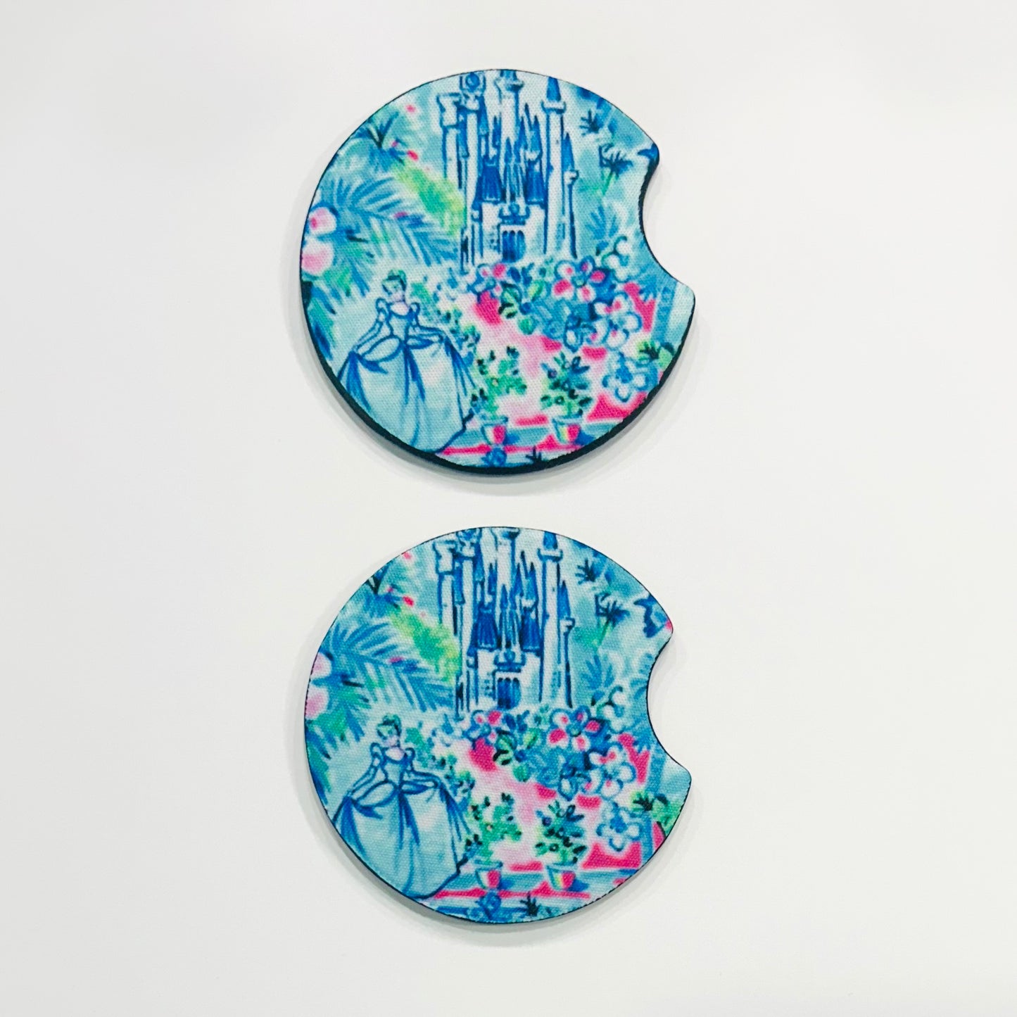 Disney and Lilly Pulitzer Inspired Car Coasters