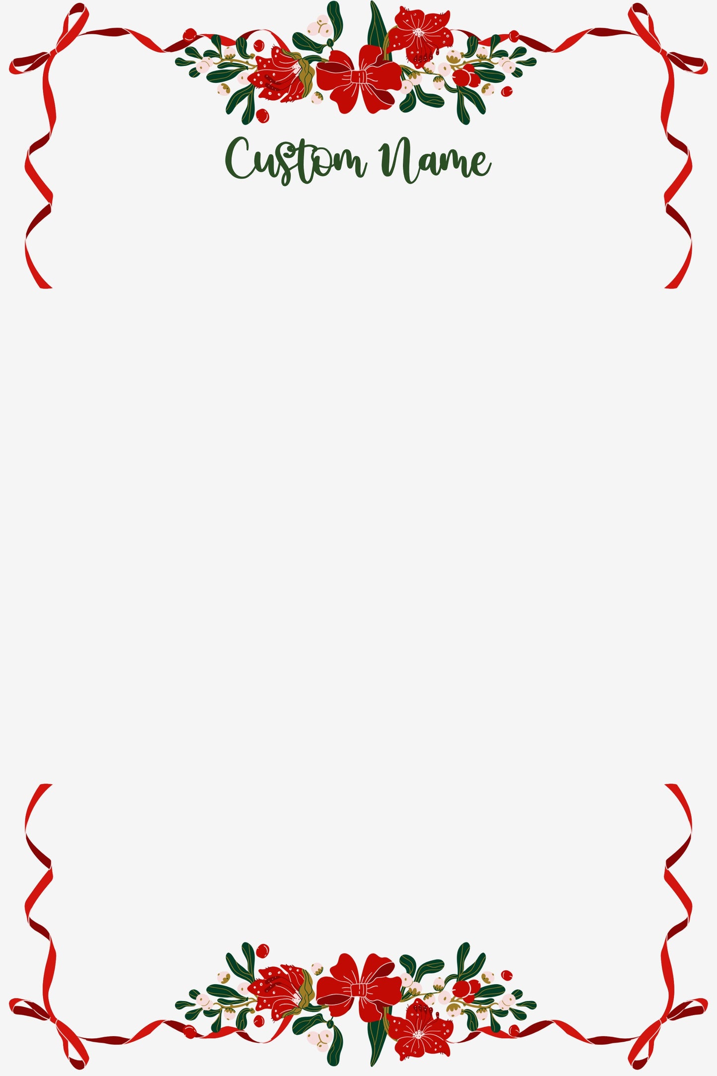 Merry Little Bows Notepad