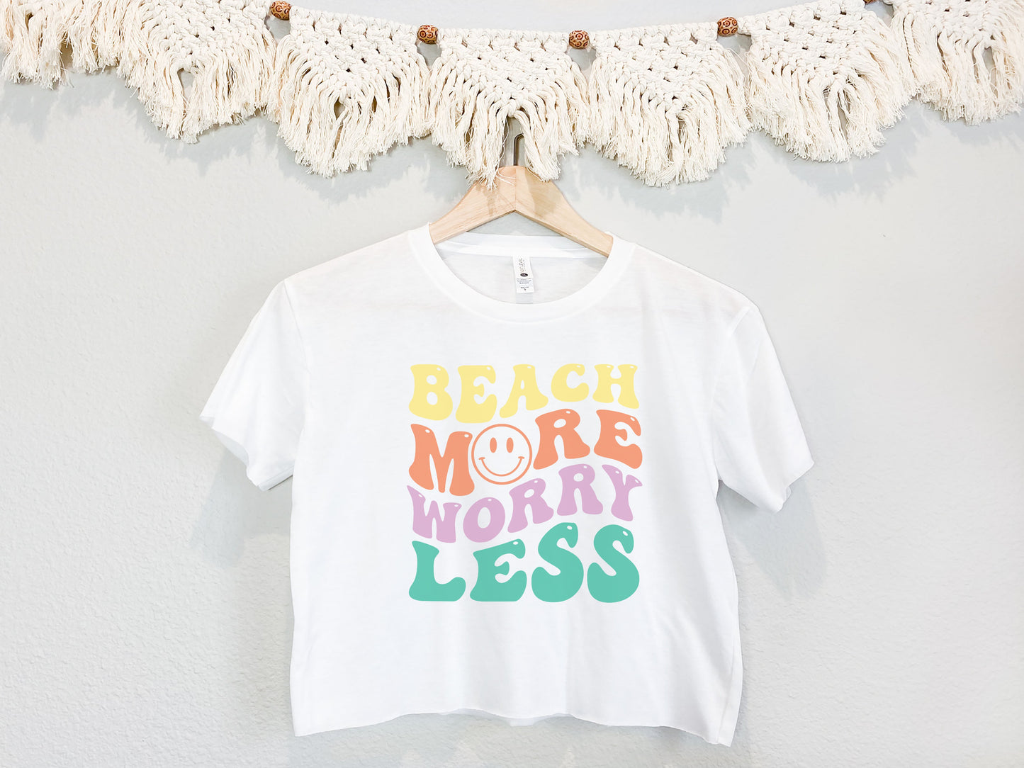 Beach More Cropped Tee