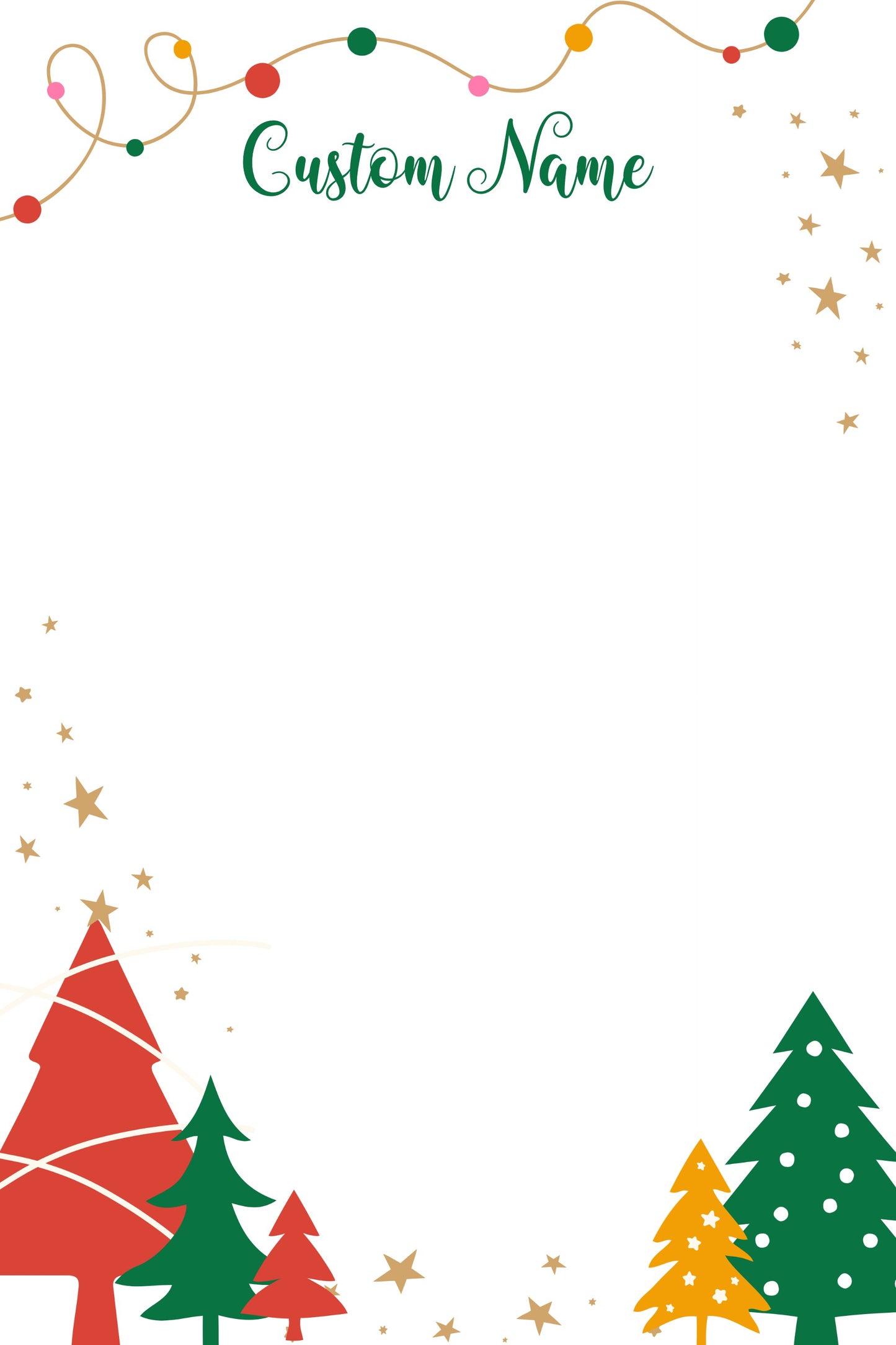 Twinkle Tree Notepad