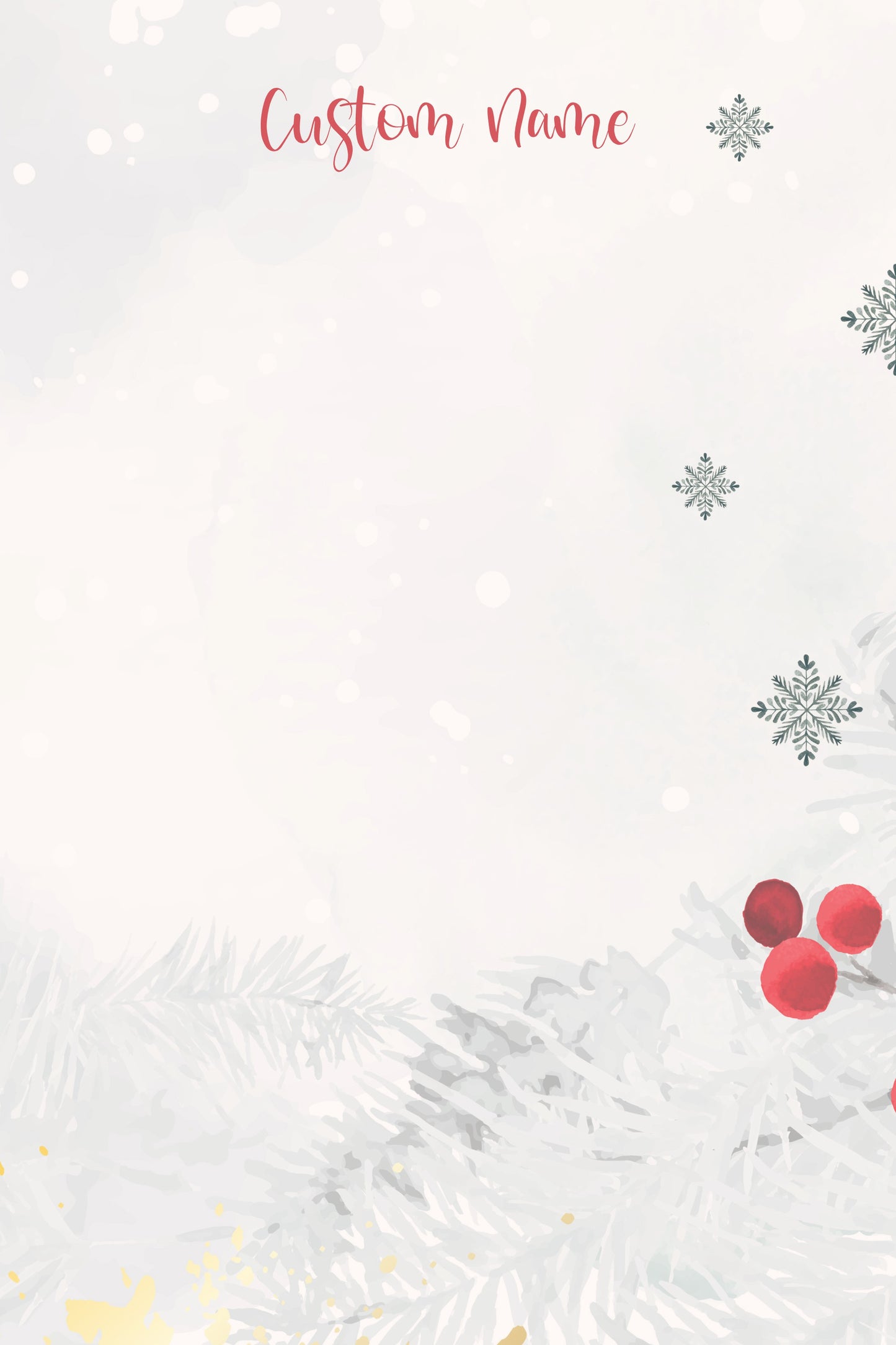 Winter Whispers Notepad