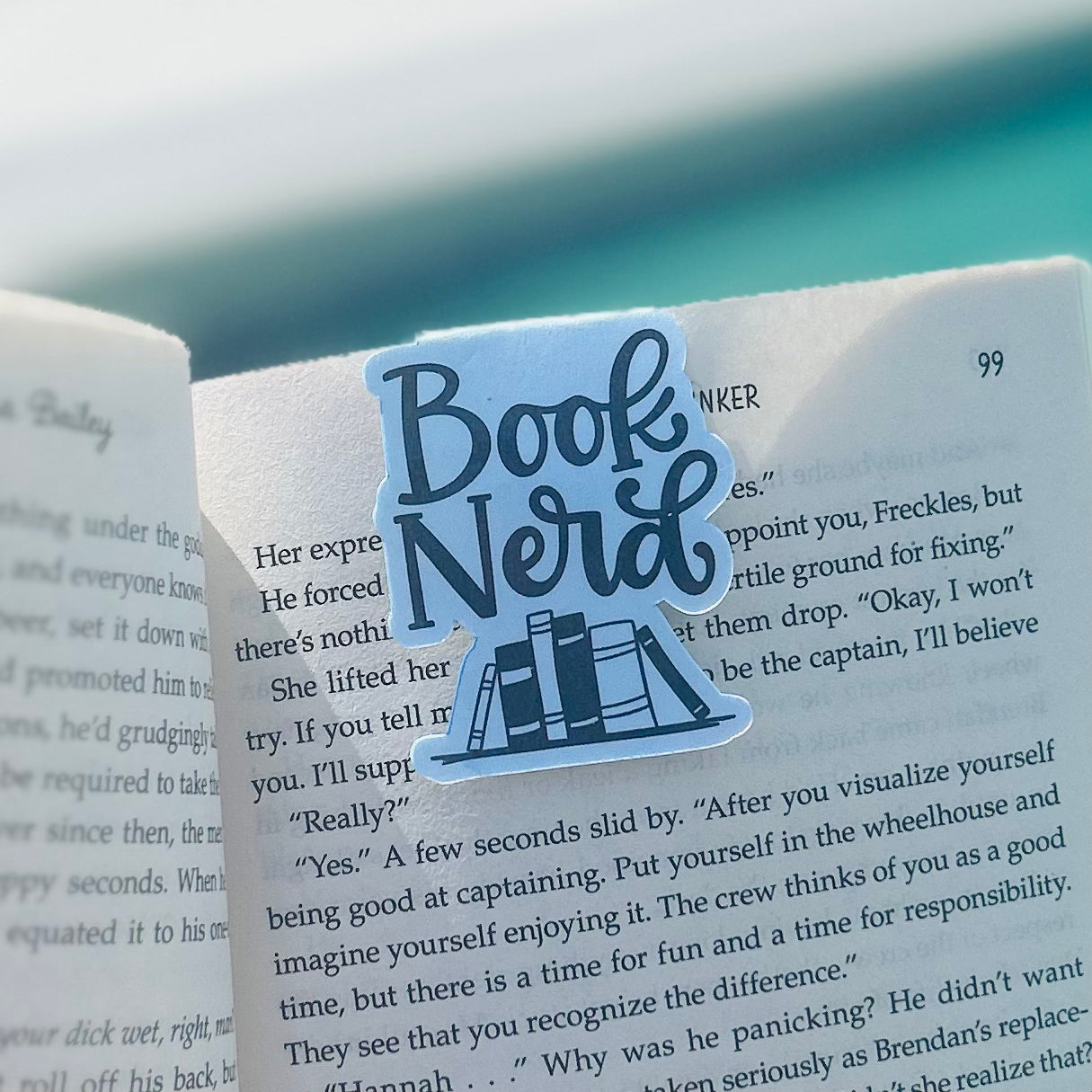 Book Nerd Magnetic Bookmark