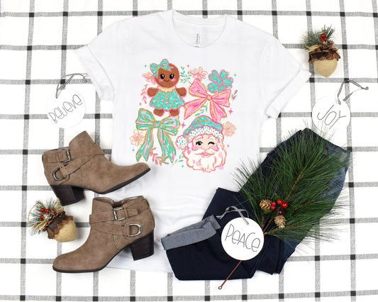 Preppy Gingerbread Tee