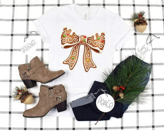 Gingerbread Bow Tee