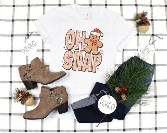 Gingerbread Oh Snap Tee