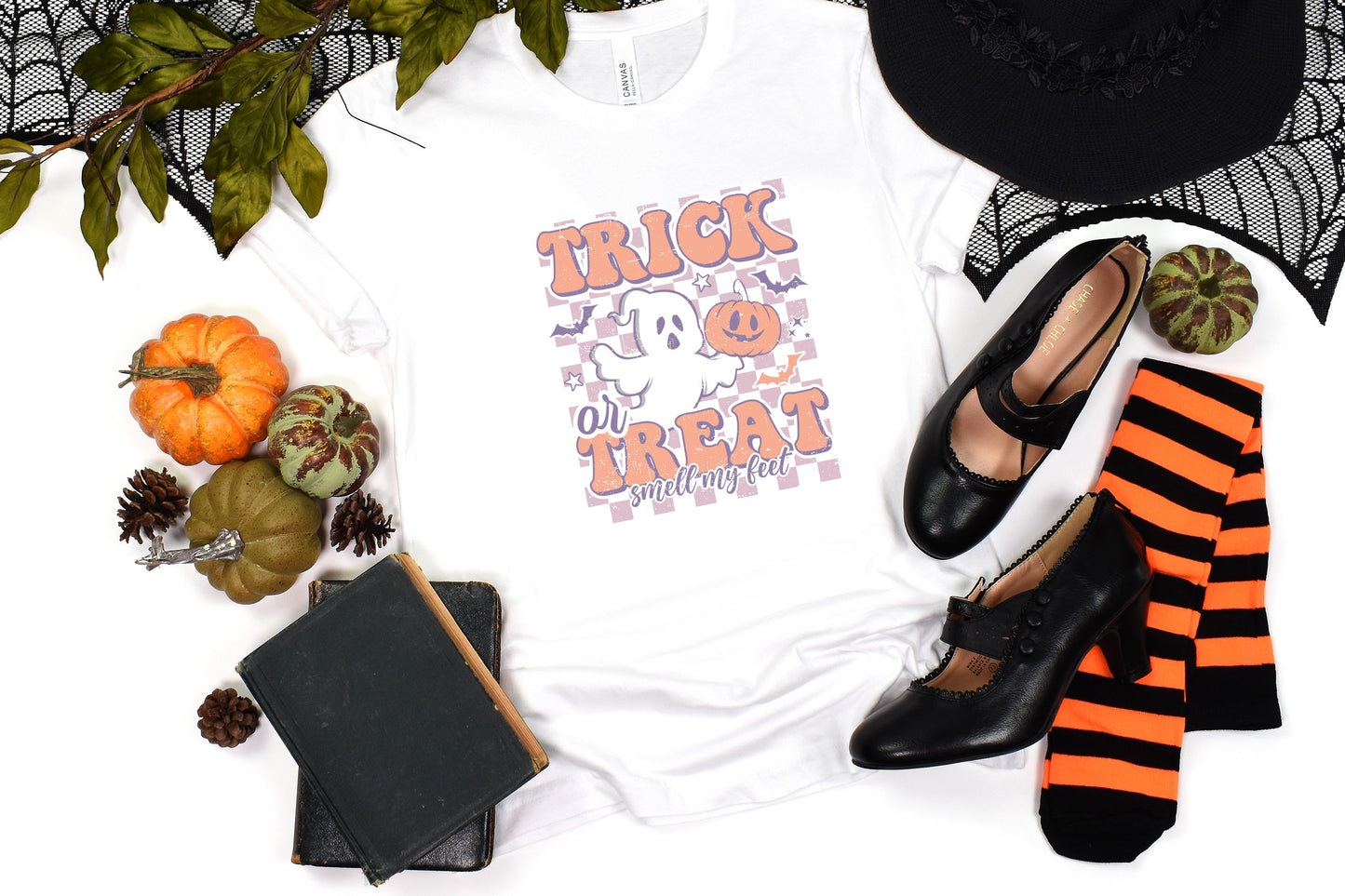 Retro Vintage Style Trick or Treat Tee