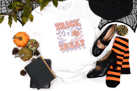 Retro Vintage Style Trick or Treat Tee