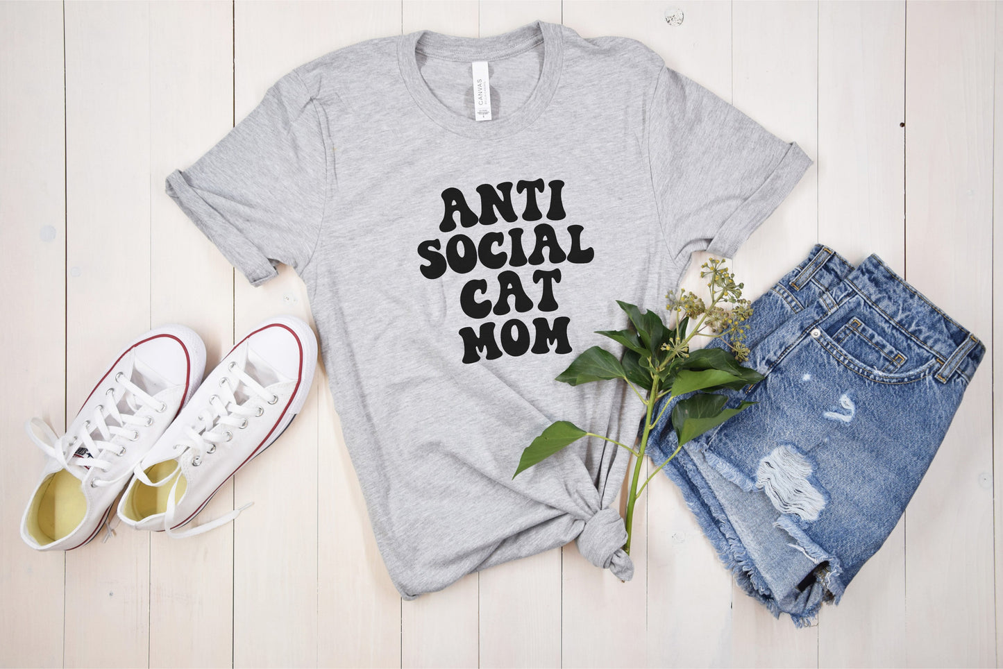 Anti Social Cat Mom Tee