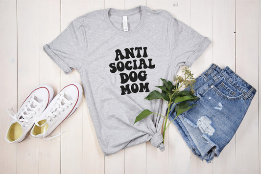 Anti Social Dog Mom Tee