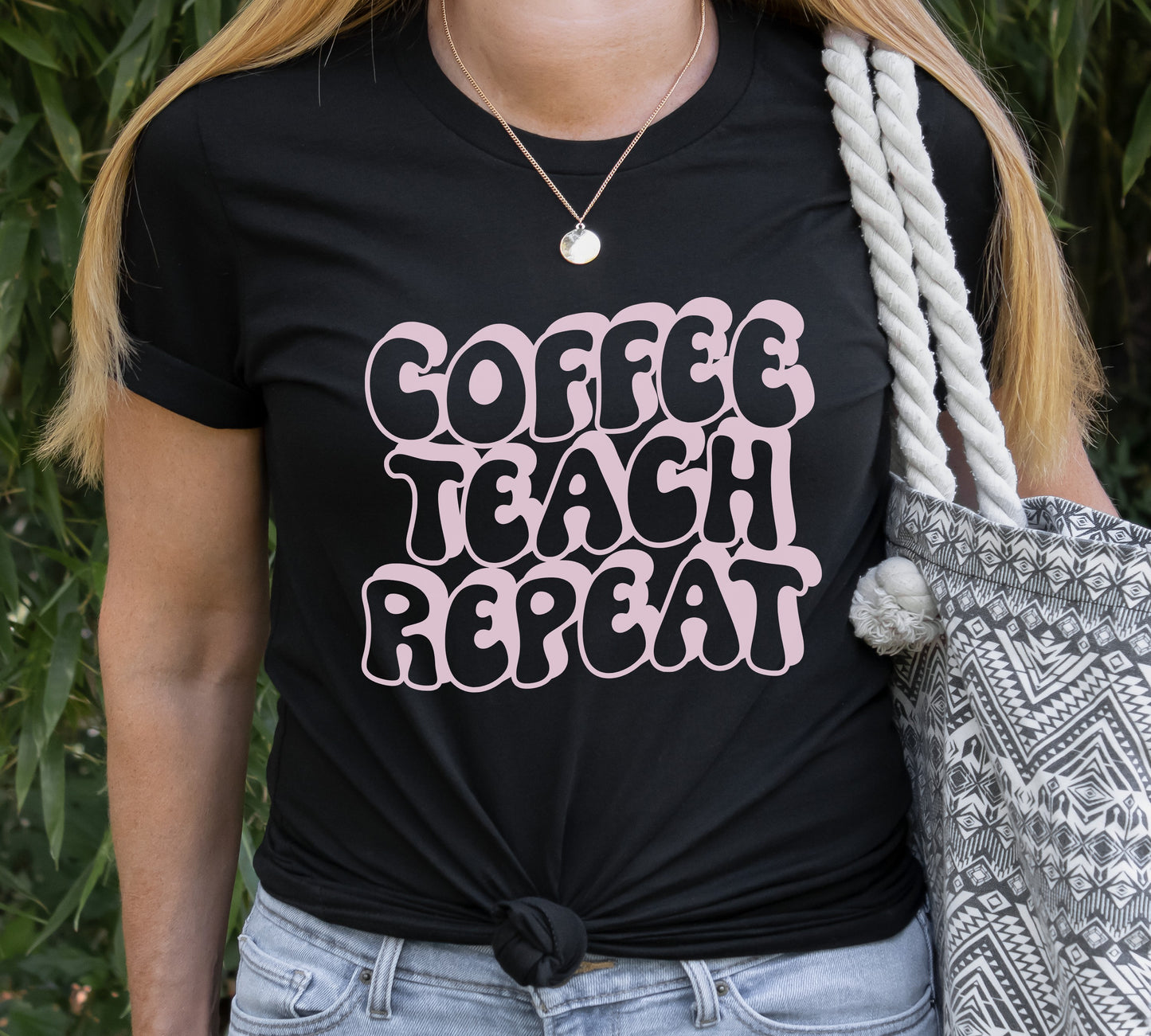 Coffee Teach Repeat Tee