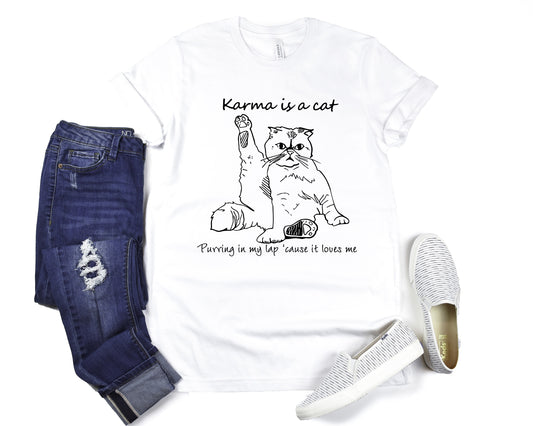 Taylor Swift Karma is a Cat Tee