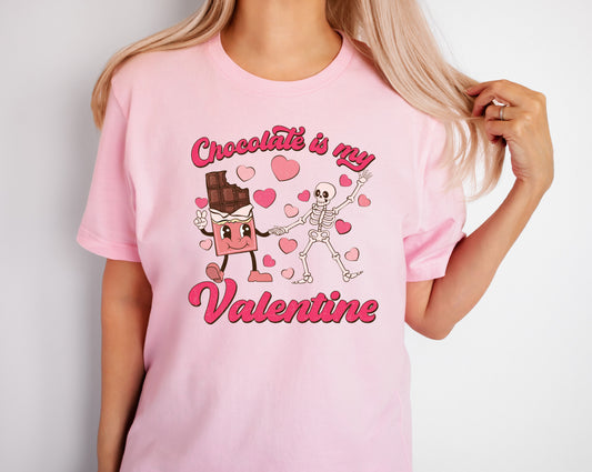Chocolate is My Valentine Tee