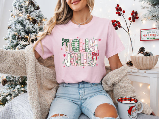 Holly Jolly Coquette Bows Tee