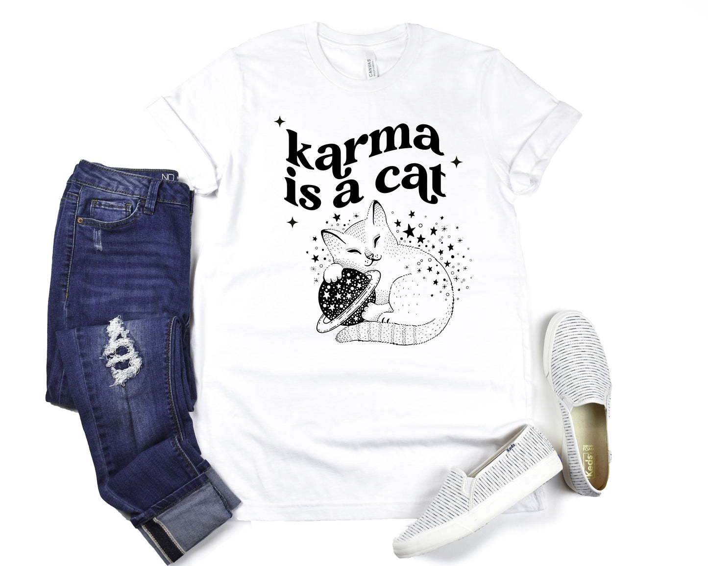 Taylor Swift Karma is a Cat Tee