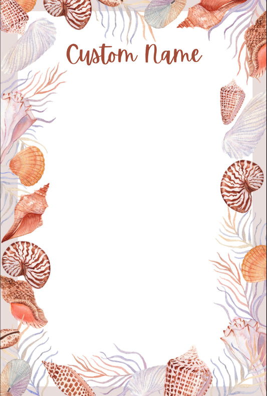 Seashell Notepad