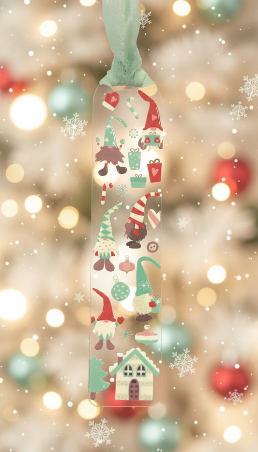 Merry Gnomes Acrylic Bookmark
