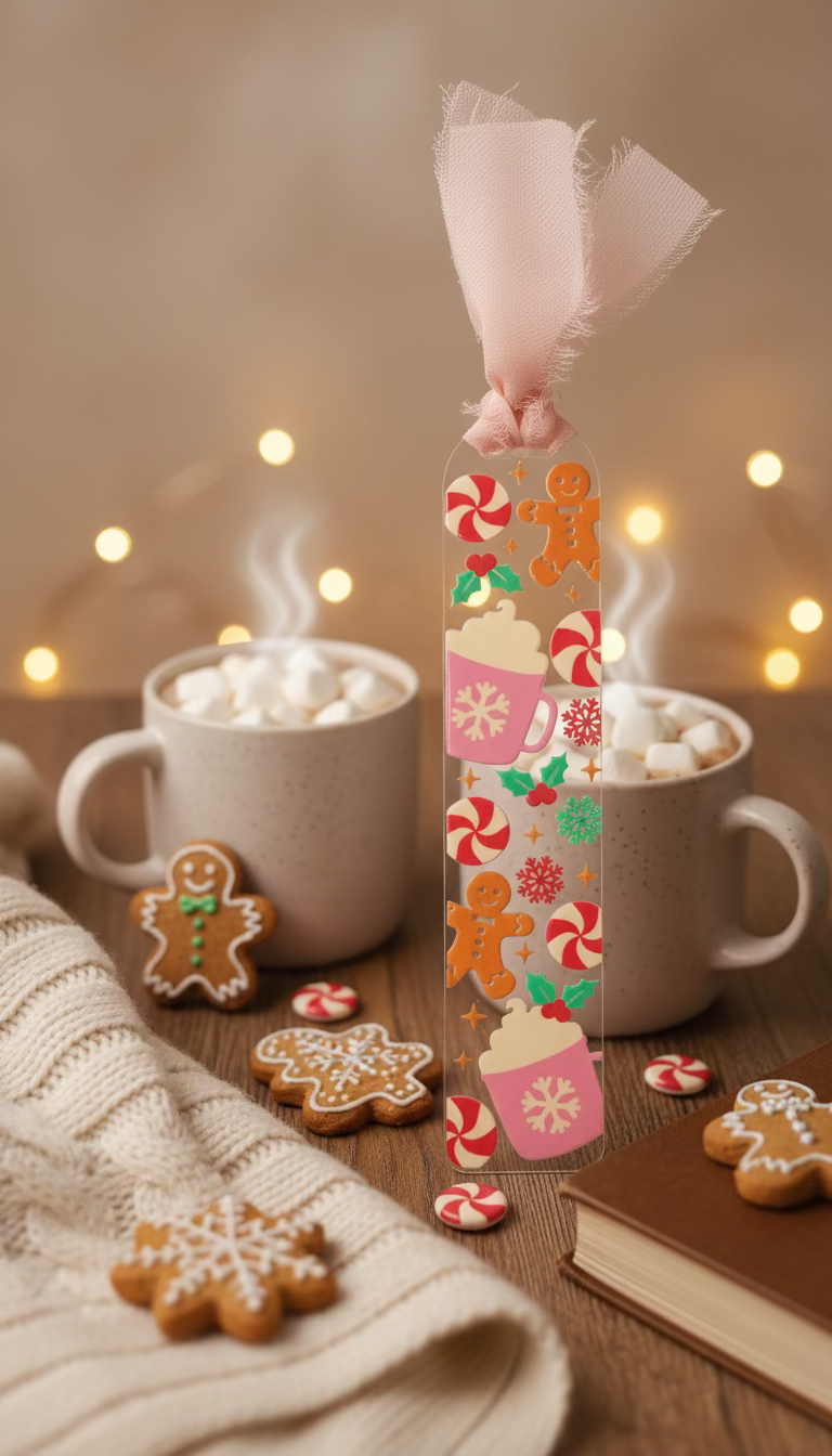 Hot Cocoa Treats Acrylic Bookmark