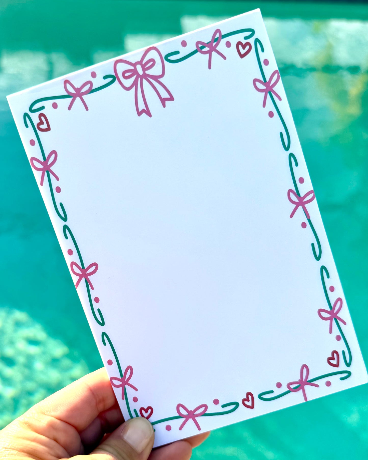 Holiday Bows Notepad