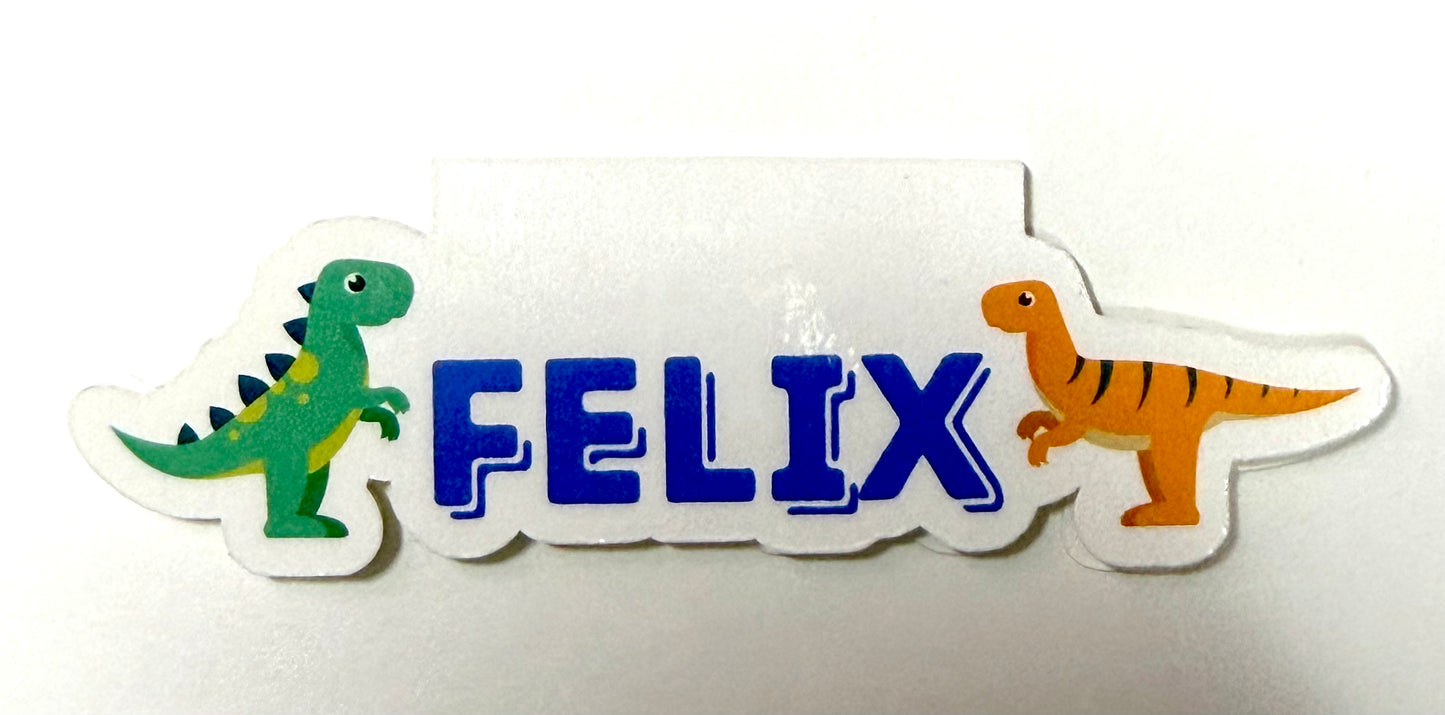 Personalized Dinosaur Magnetic Bookmark