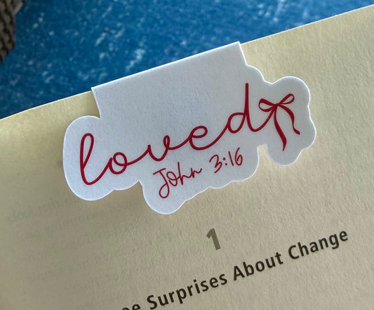 Loved Magnetic Bookmark