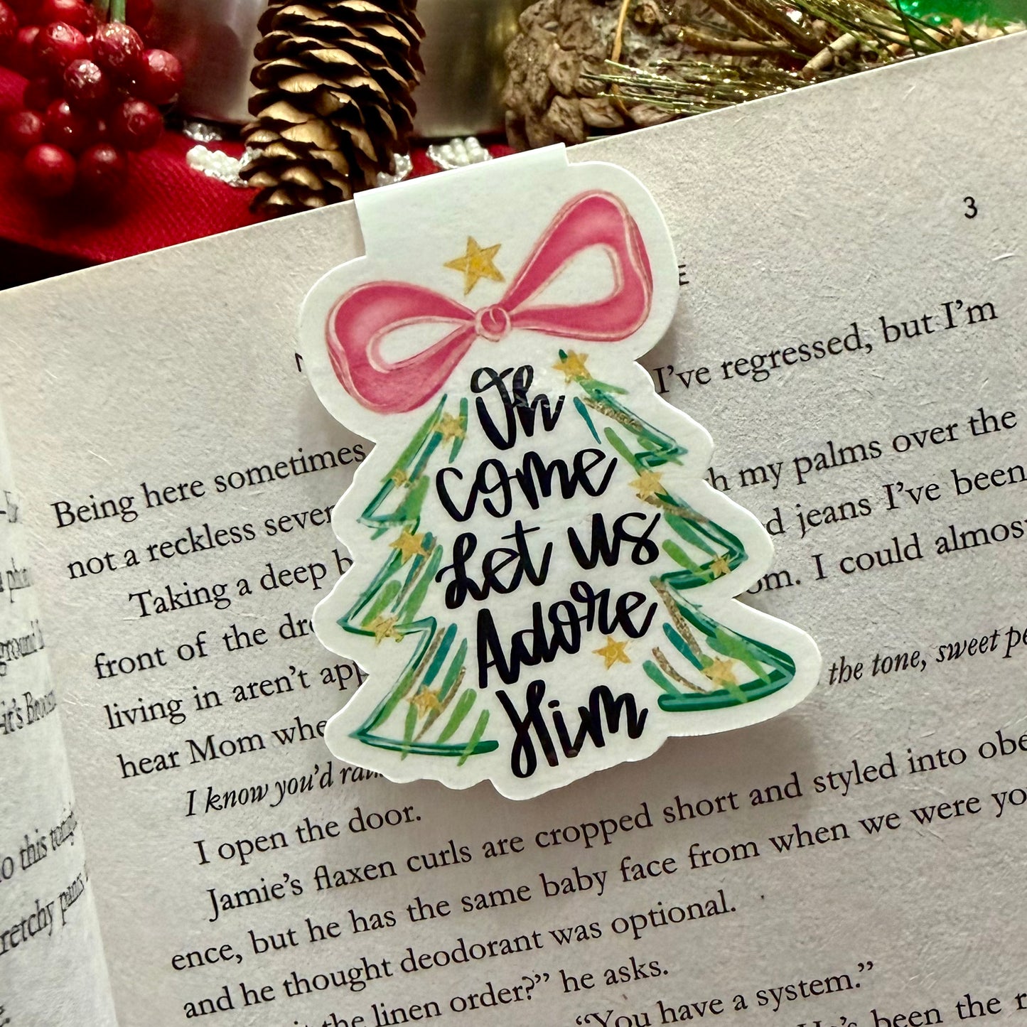Oh Come Let us Adore Him Magnetic Bookmark