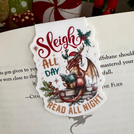 Sleigh all Day Magnetic Bookmark