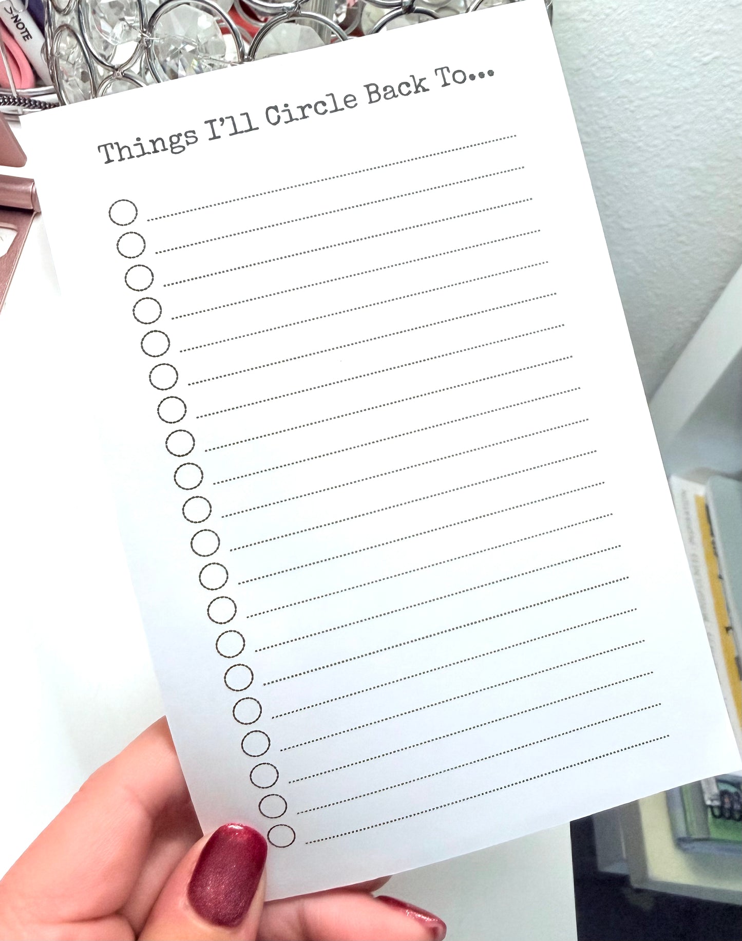 Things I'll Circle Back To Notepad