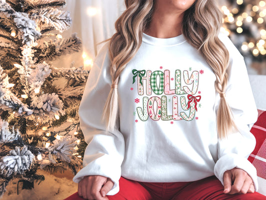 Holly Jolly Coquette Bows Sweatshirt
