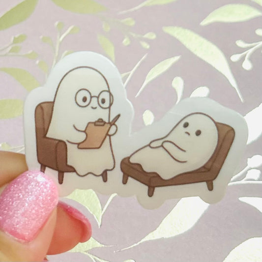 Therapy Ghost Sticker
