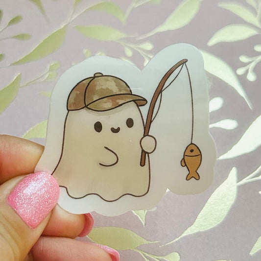 Fishing Ghost Sticker