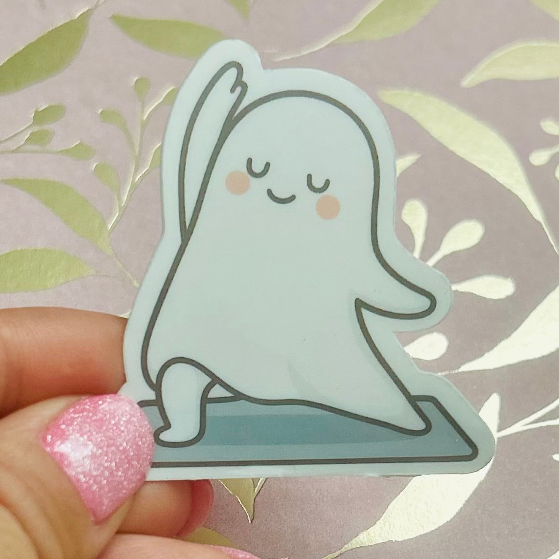 Yoga Ghost Sticker