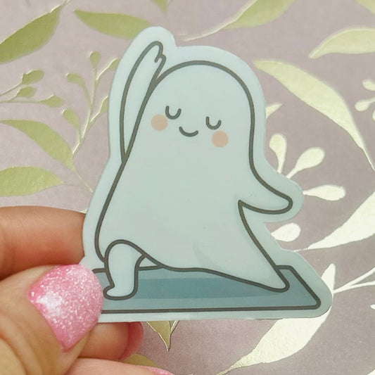 Yoga Ghost Sticker