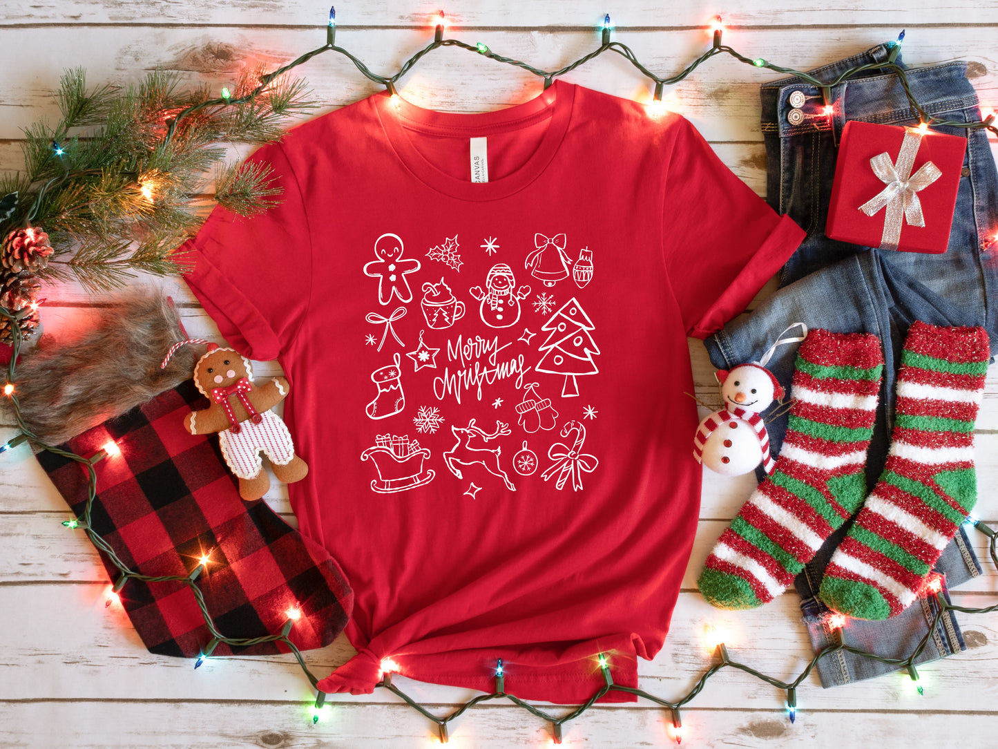 Merry Doodles Tee