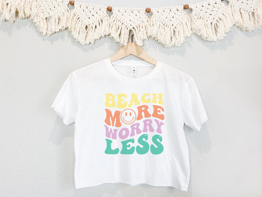 Beach More Cropped Tee