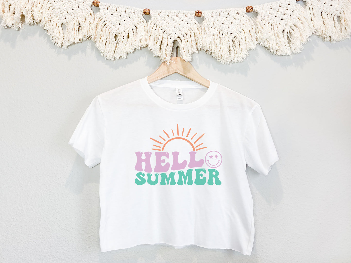 Hello Summer Cropped Tee