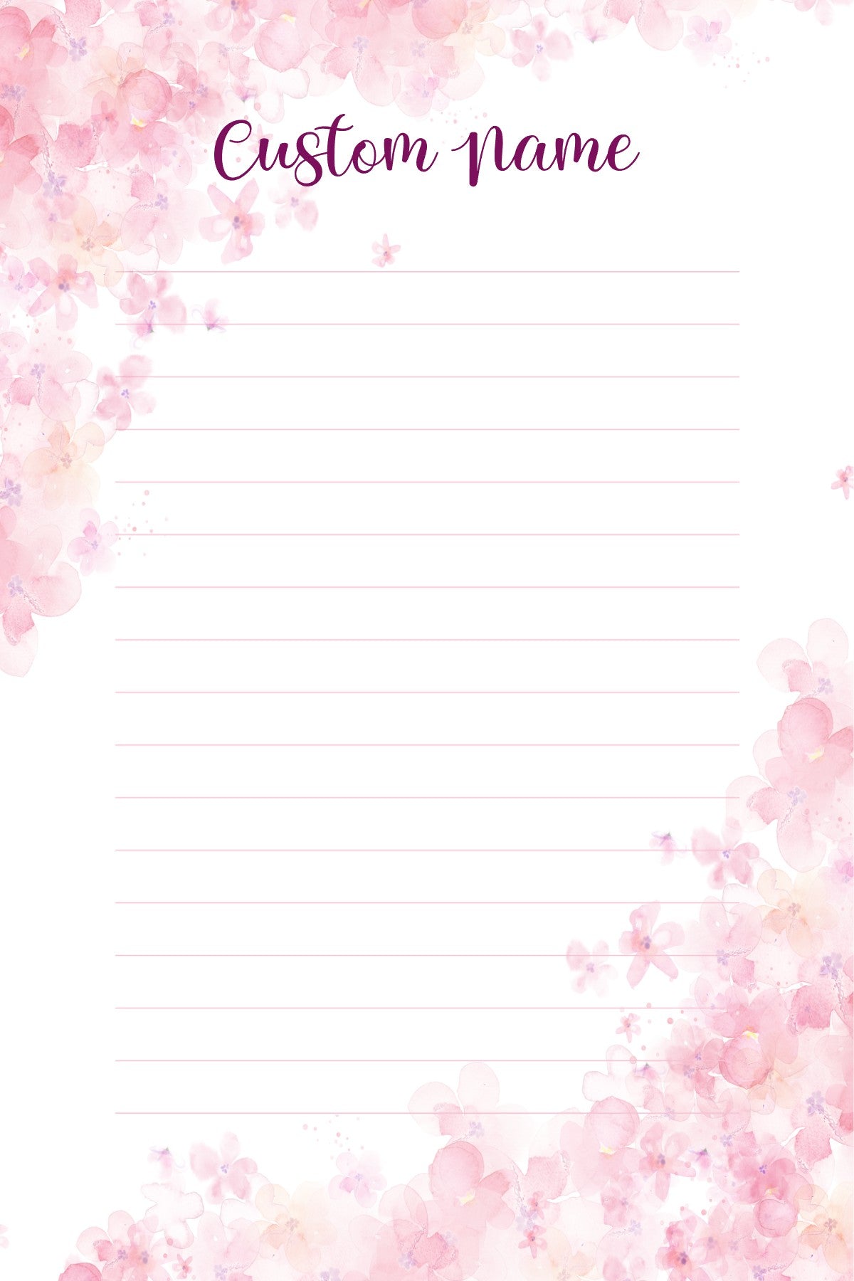 Whimsy Pink Notepad