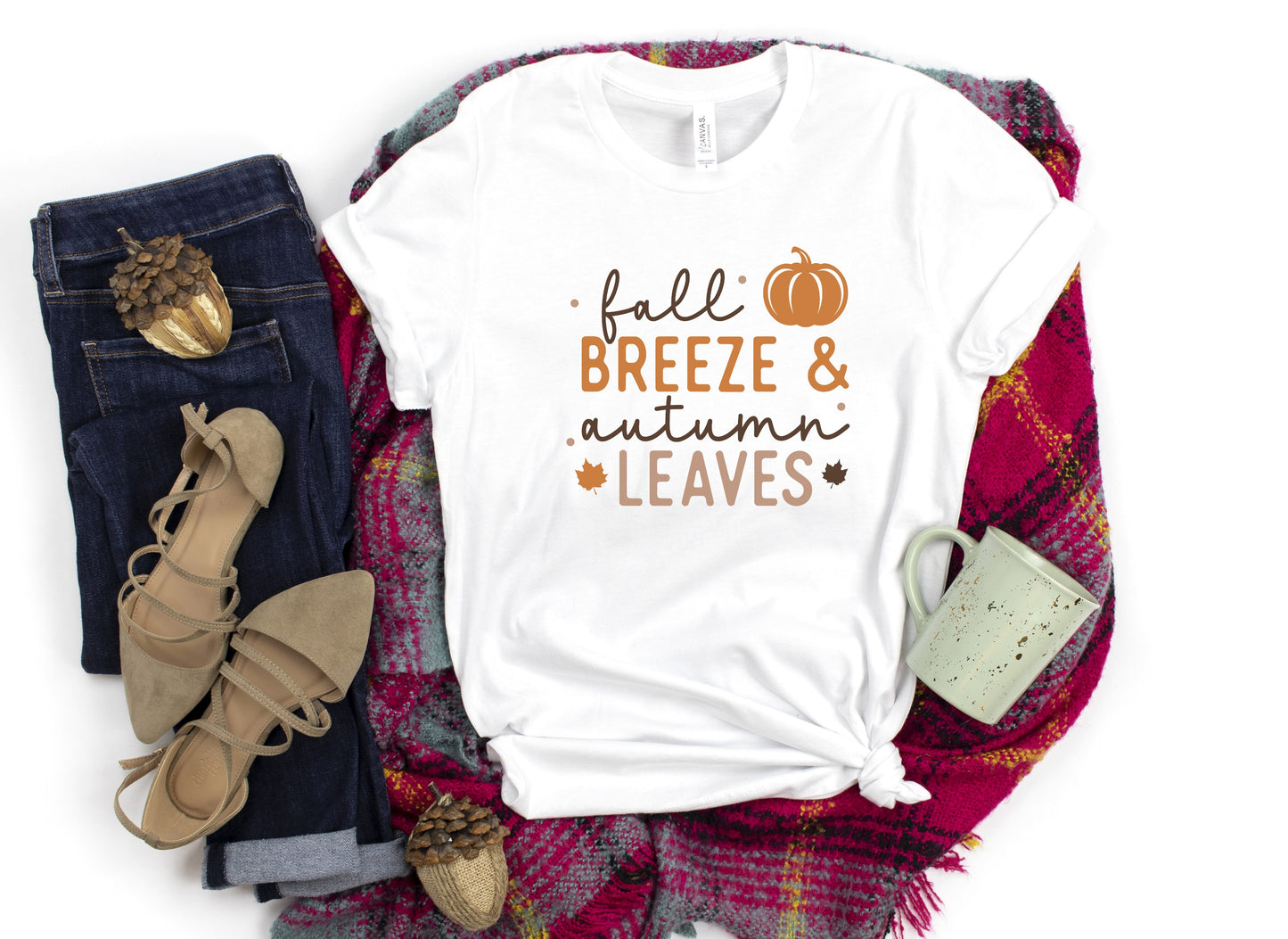 Fall Breeze & Autumn Leaves Tee