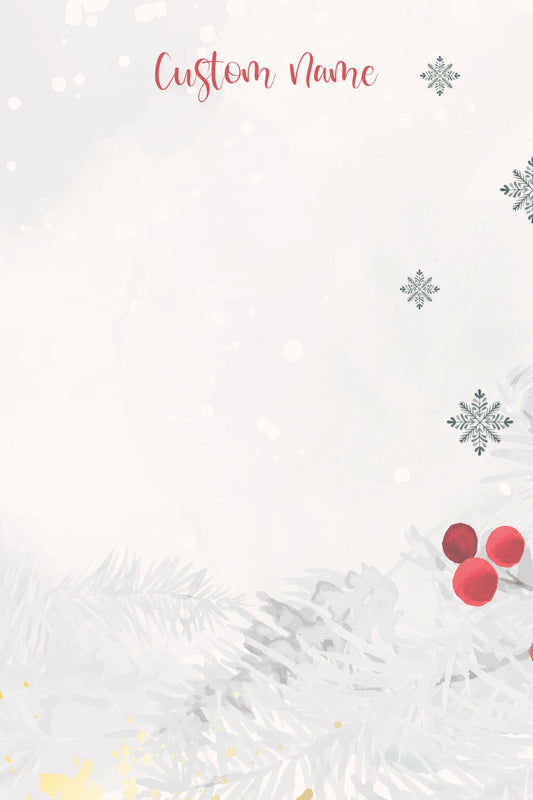 Winter Whispers Notepad