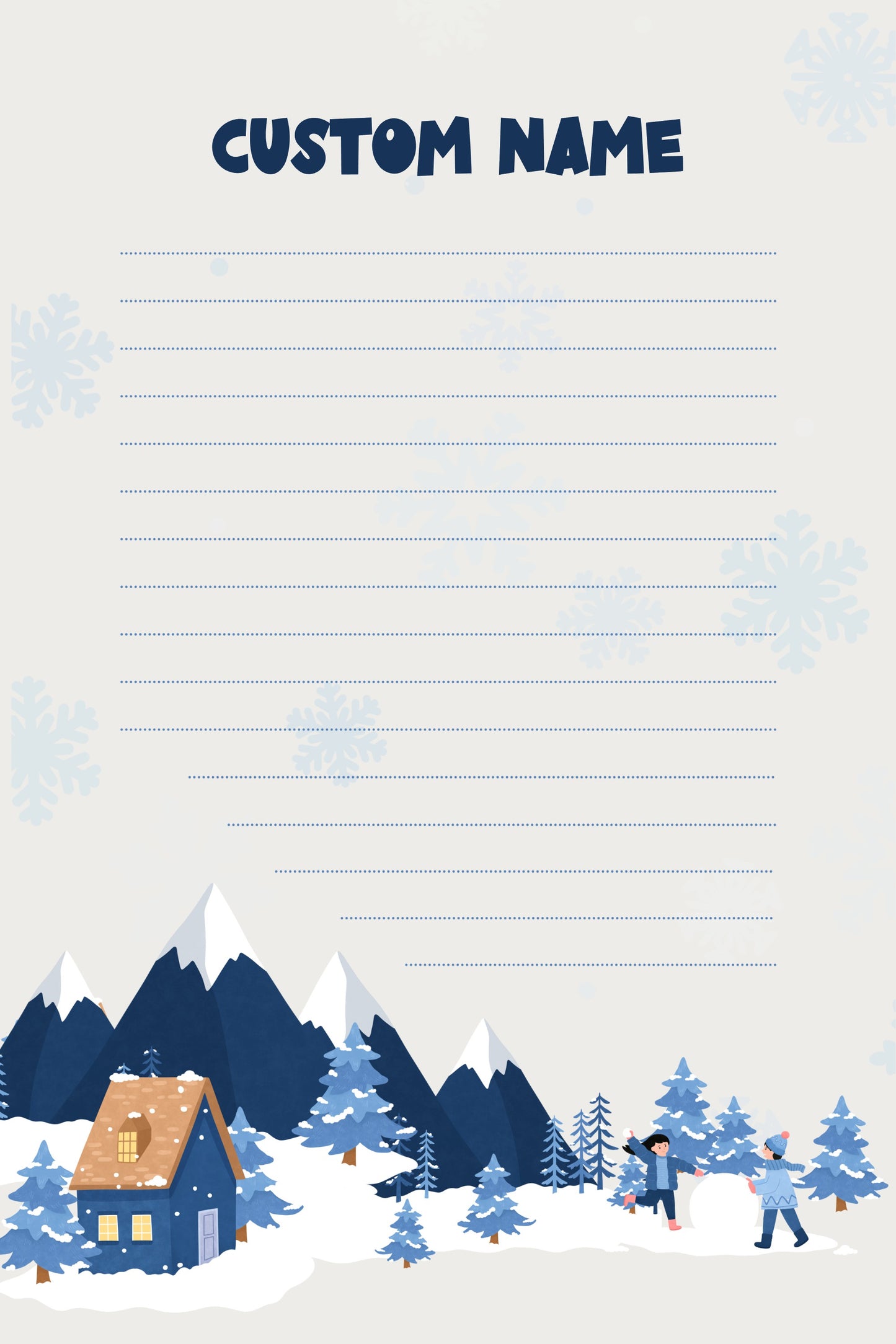 Winter Wonderland Notepad