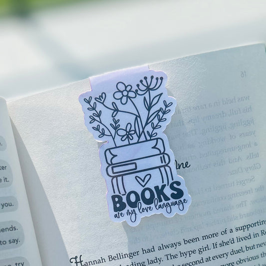 Books are My Love Language Magnetic Bookmark