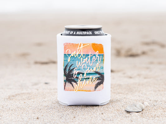 Salt Water and Sunshine Soft Can Koozie